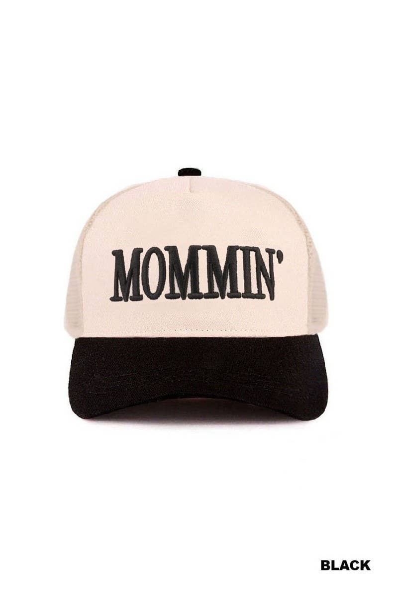 Mommin' Two Tone Mesh Snapback Hat