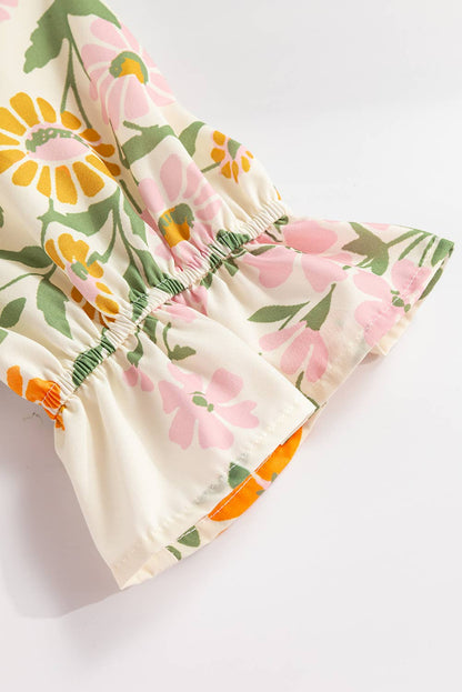 Crochet Boho Floral Blouse