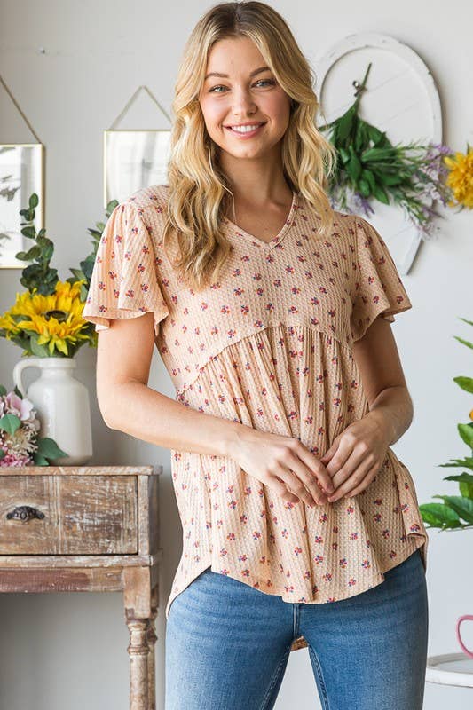 Floral Baby Doll Top