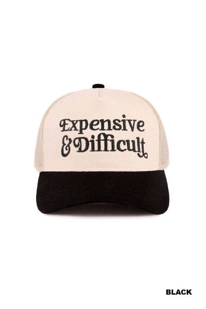 Expensive And Difficult Two Tone Mesh Snapback Hat