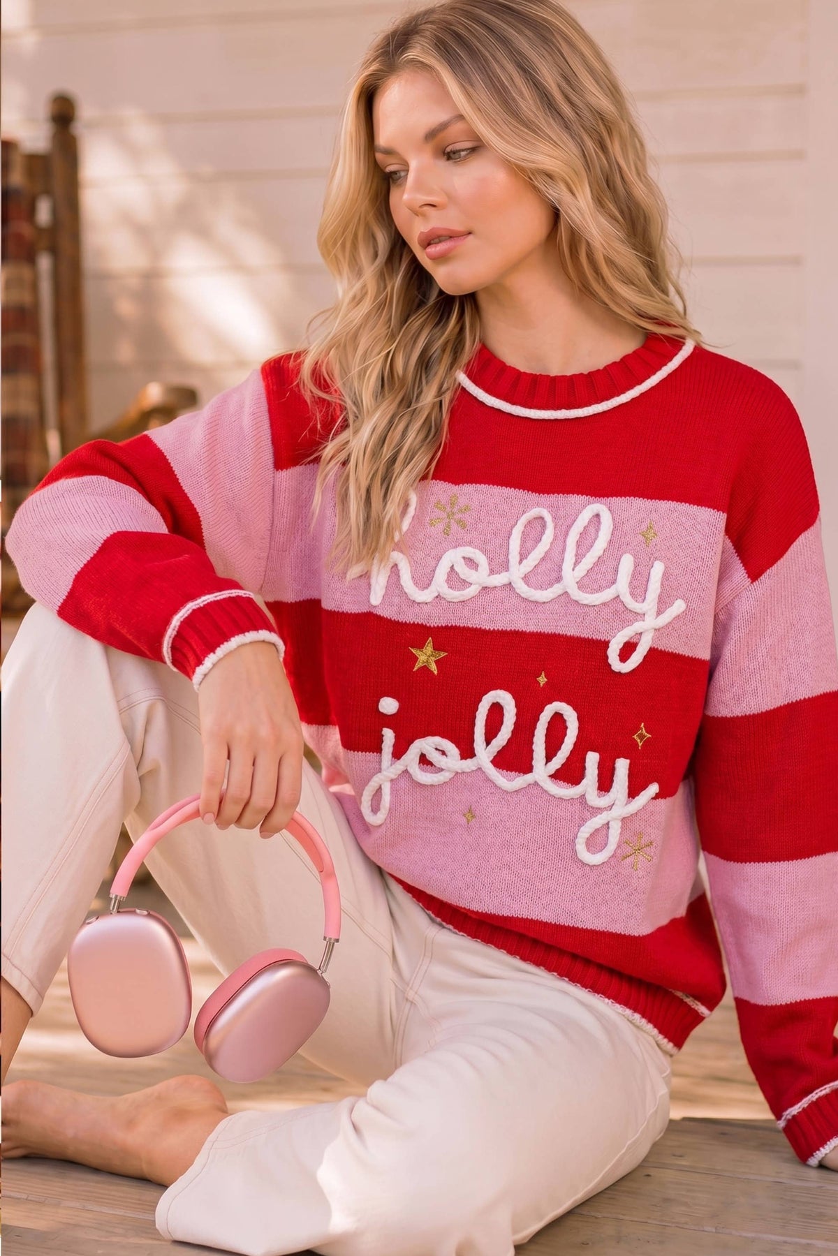 Holly Jolly Striped Sweater