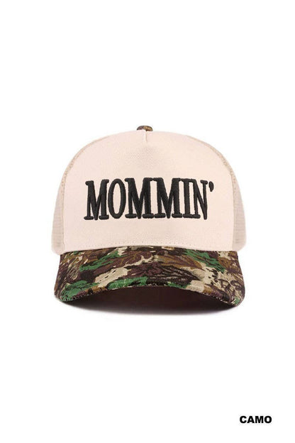 Mommin' Two Tone Mesh Snapback Hat