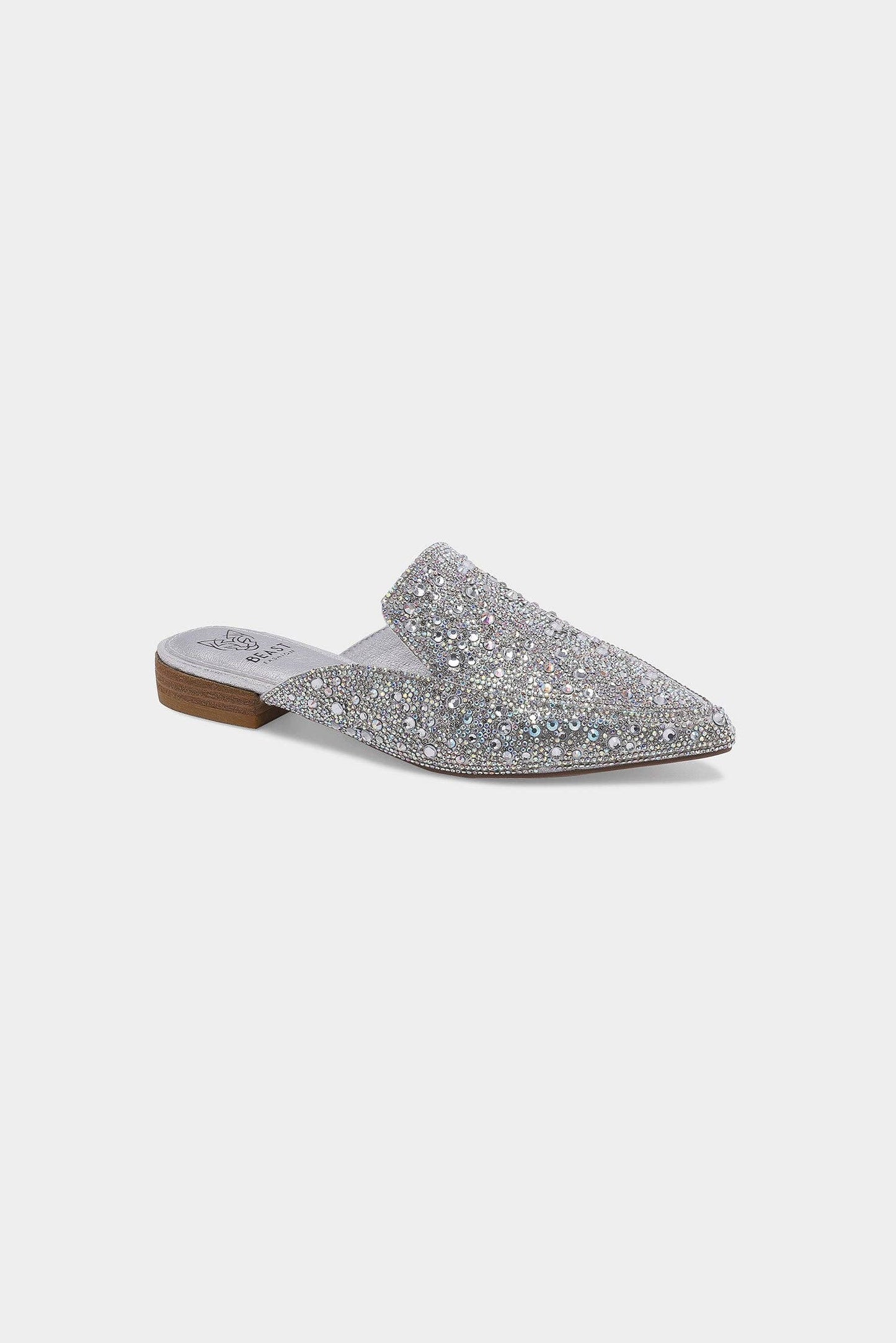Rhinestone Slip-On Mules