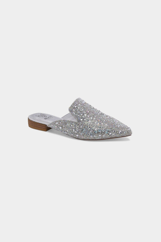 Rhinestone Slip-On Mules