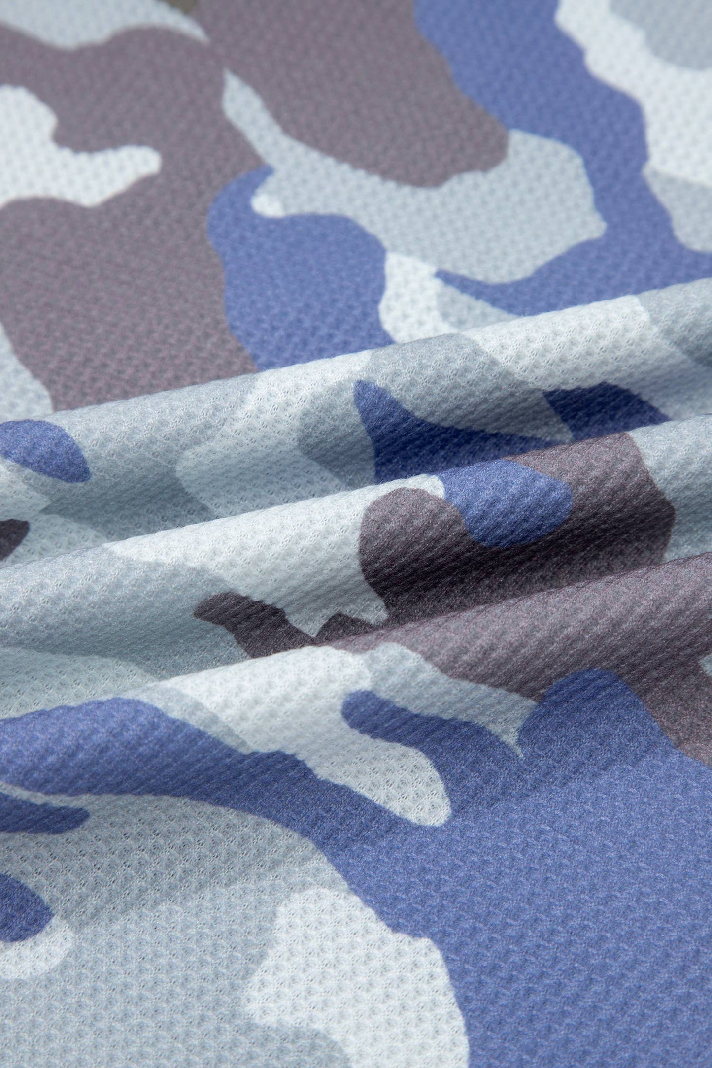 Camo Print Short Sleeve Top