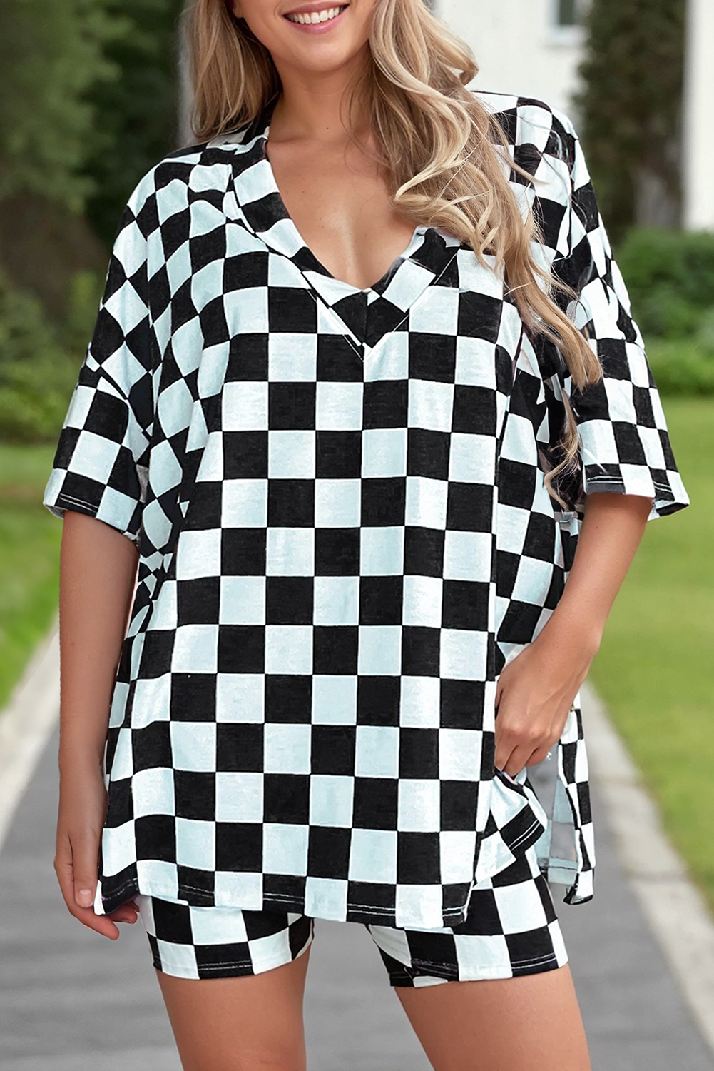 Checkered Two Piece Set
