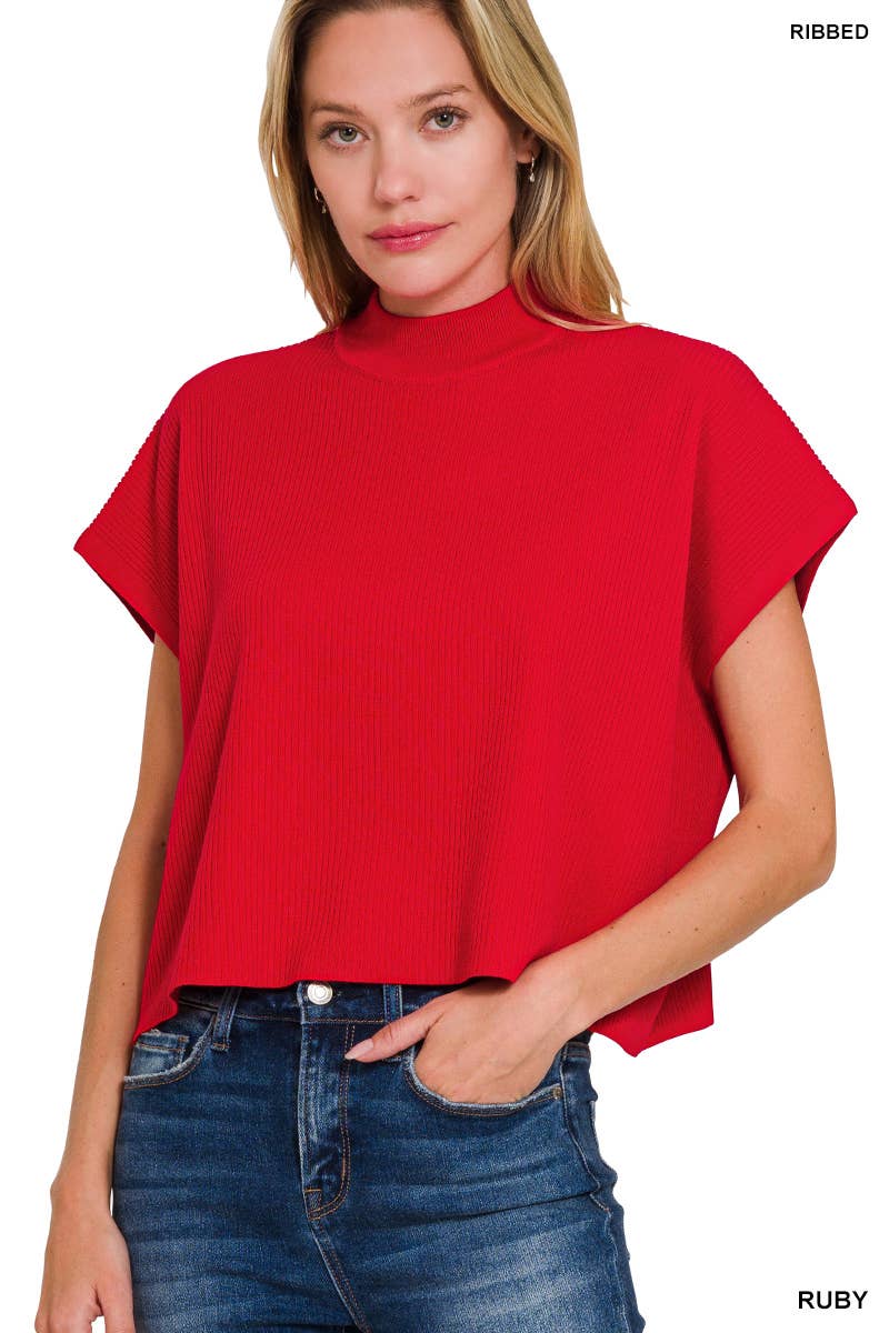 Mock Neck Top