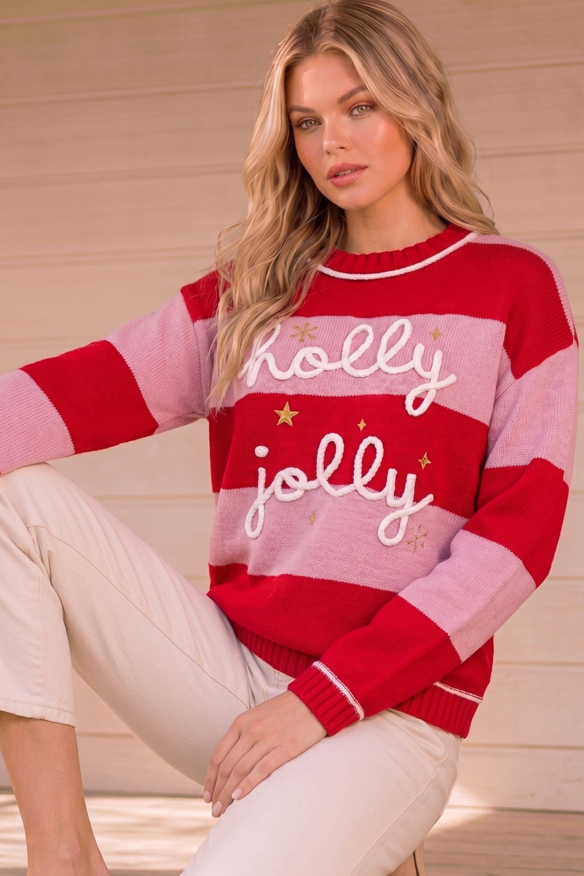 Holly Jolly Striped Sweater
