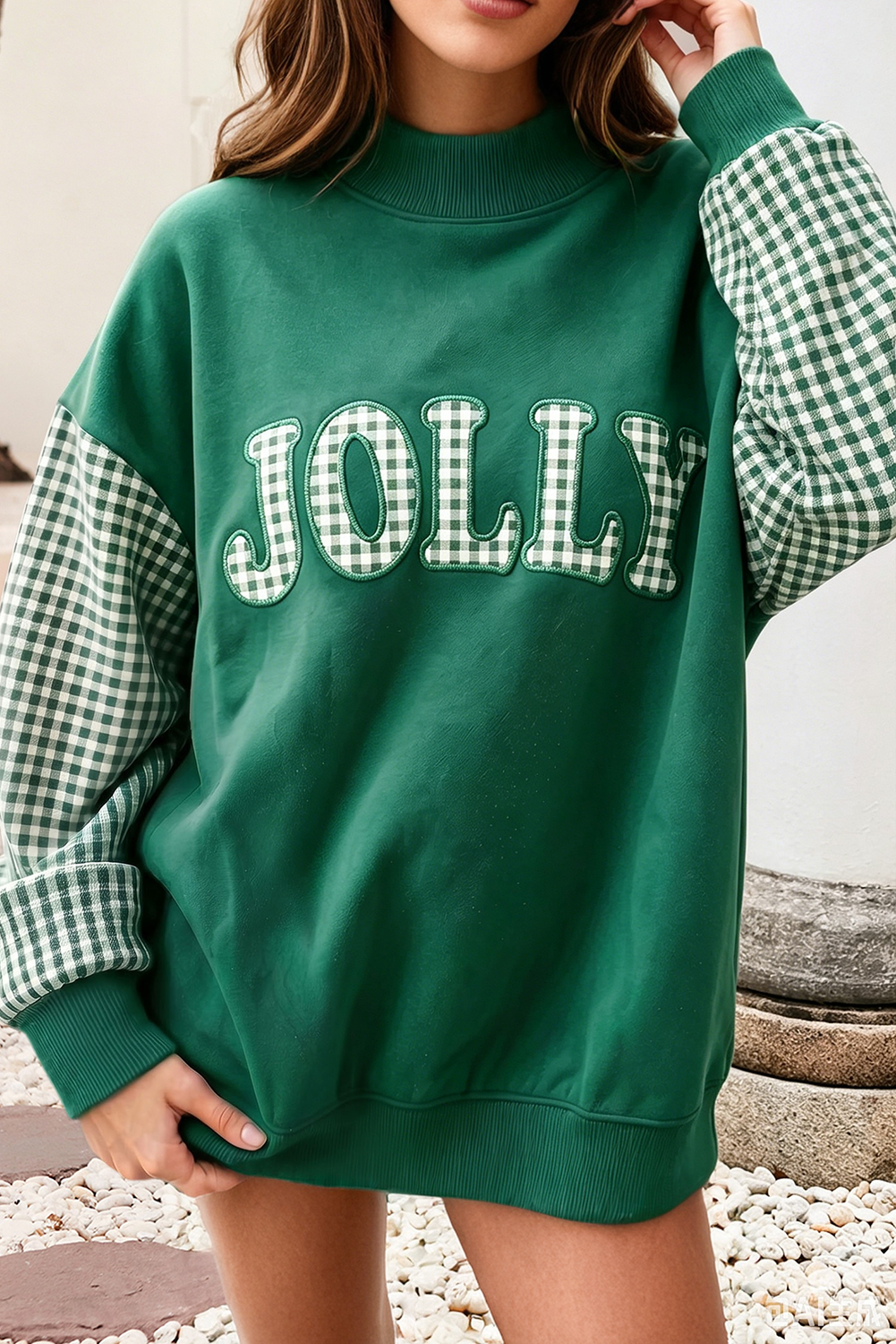 Holiday Mock Neck Sweatshirt