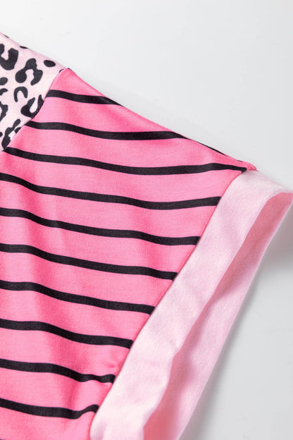 Leopard Striped Top