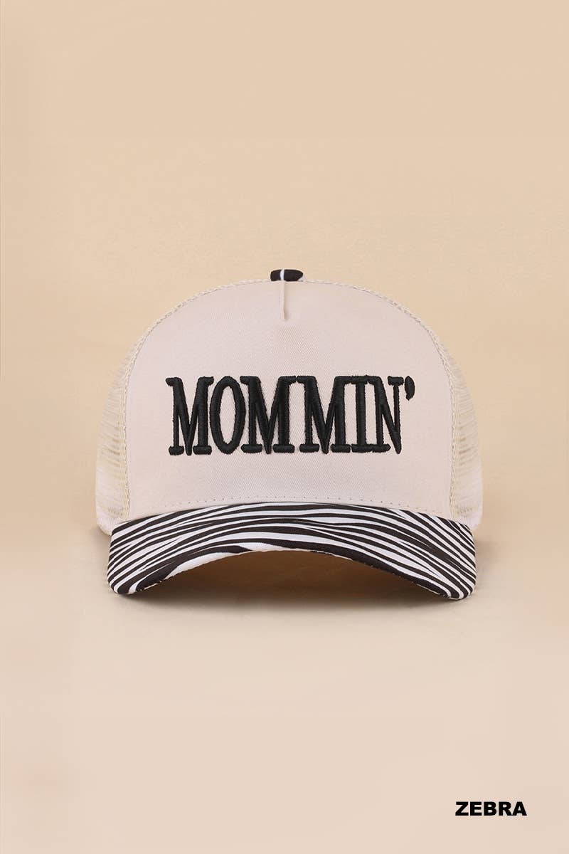 Mommin' Two Tone Mesh Snapback Hat