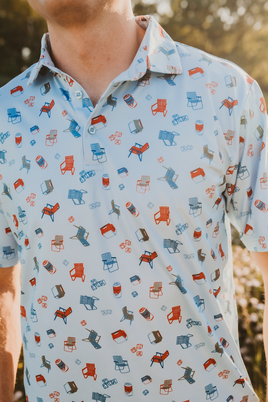 Cooler Than You in Light Blue Men's Polo