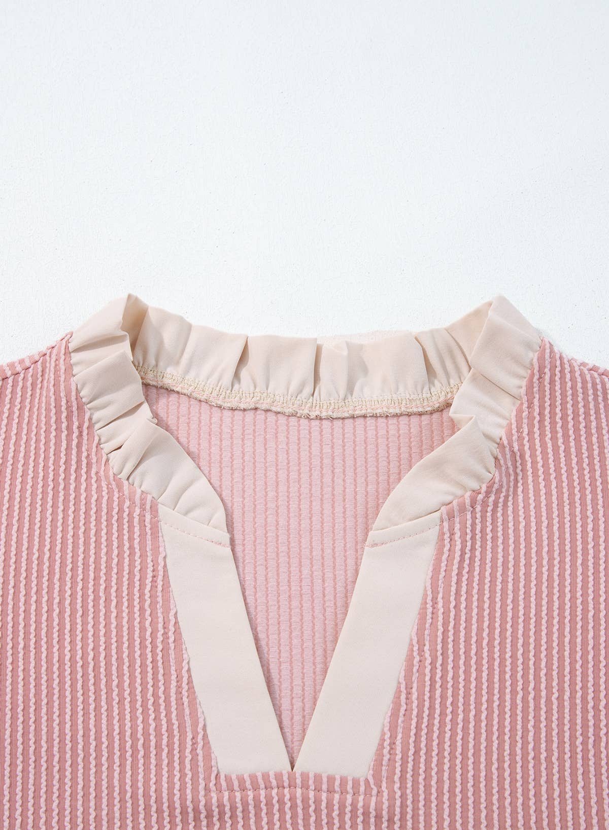 Frilled Neckline Blouse