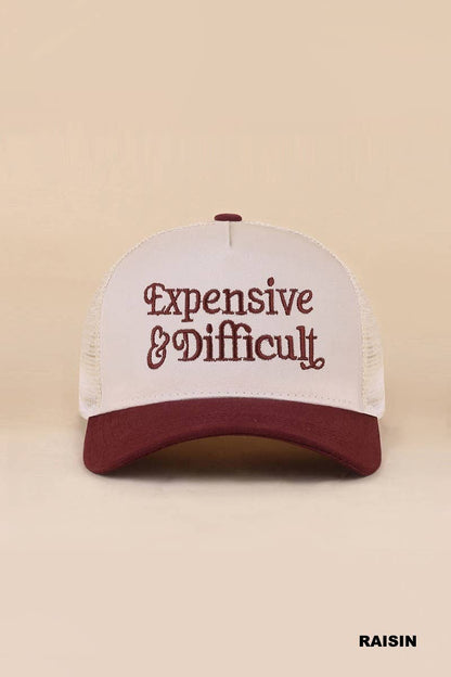 Expensive And Difficult Two Tone Mesh Snapback Hat