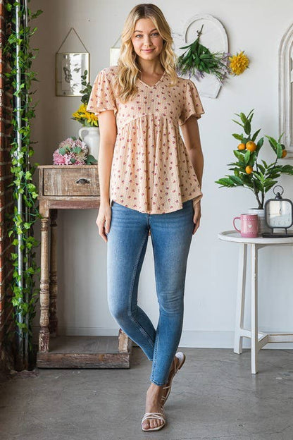Floral Baby Doll Top