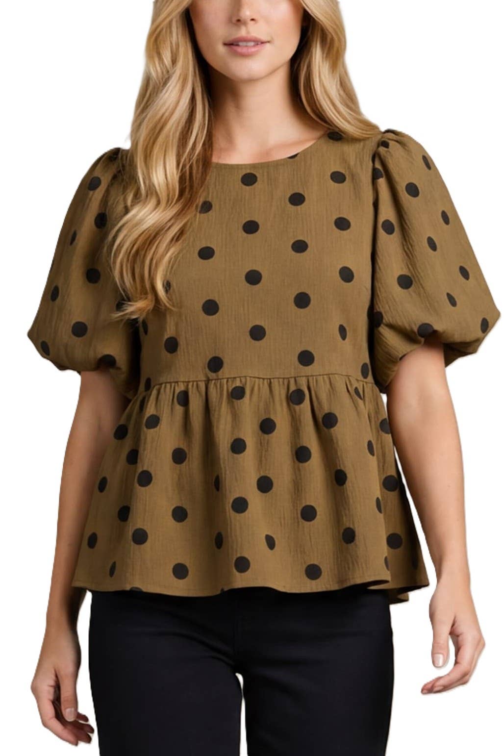 Polkadot Woven Top