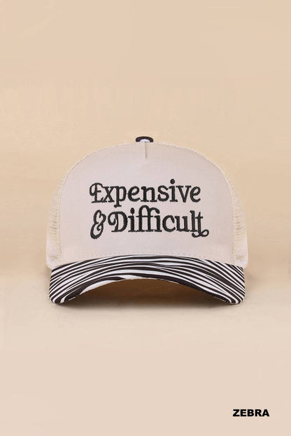 Expensive And Difficult Two Tone Mesh Snapback Hat