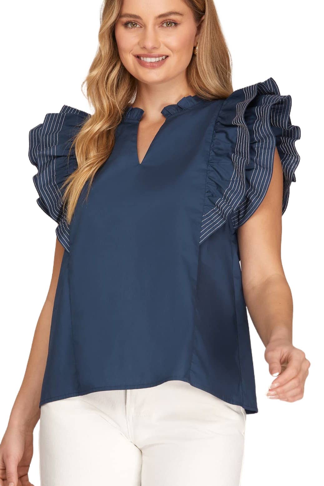 Ruffle Sleeve Top