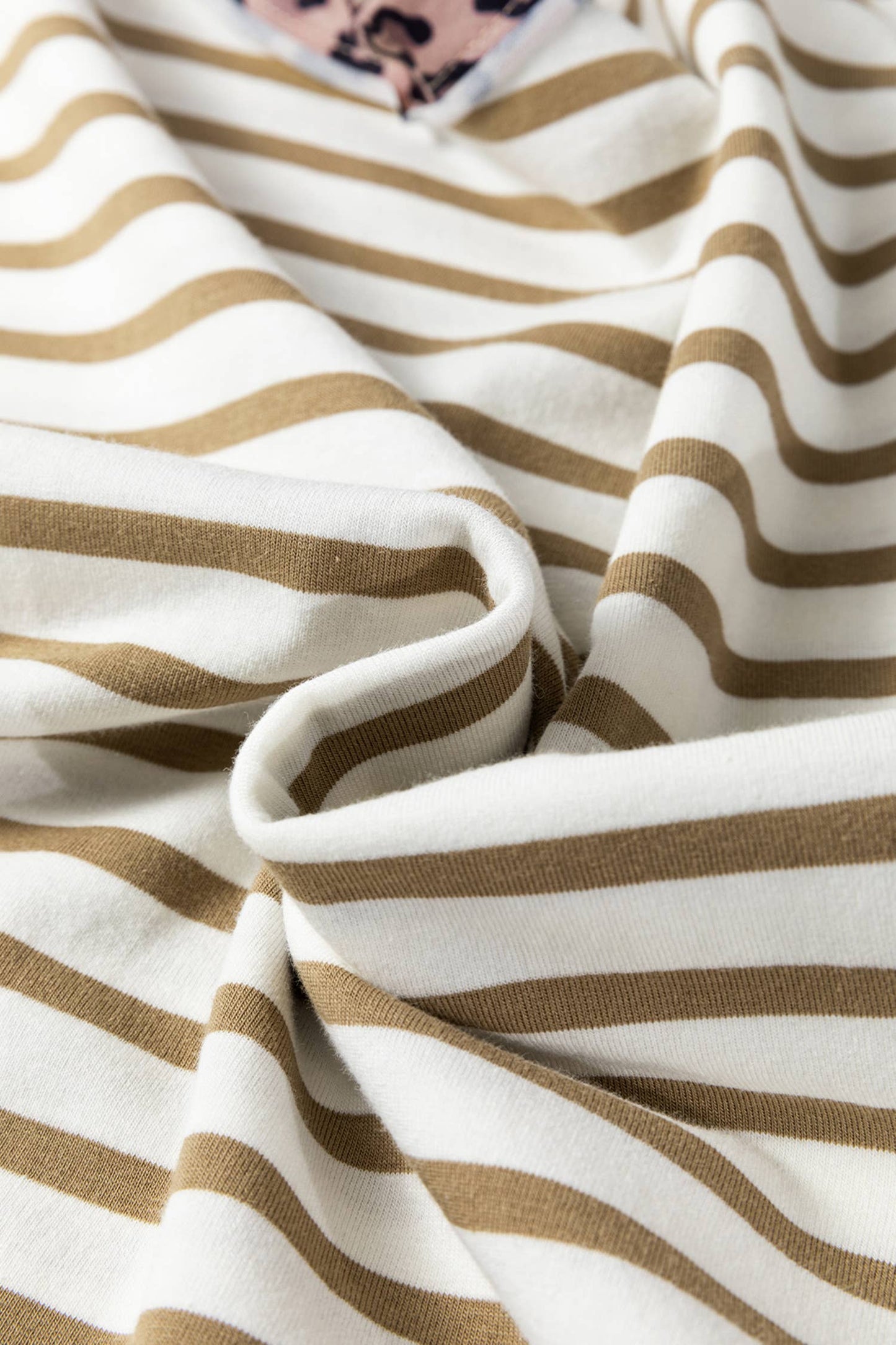 Stripe Leopard Patchwork Shirt