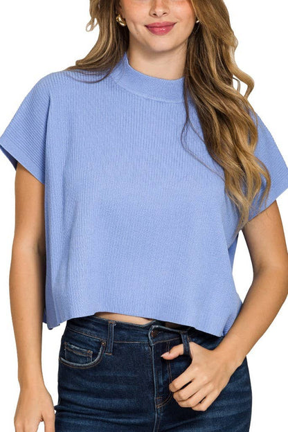 Mock Neck Top