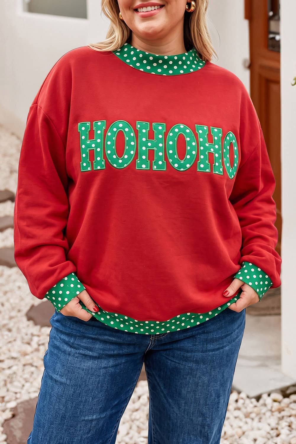 Holiday Mock Neck Sweatshirt