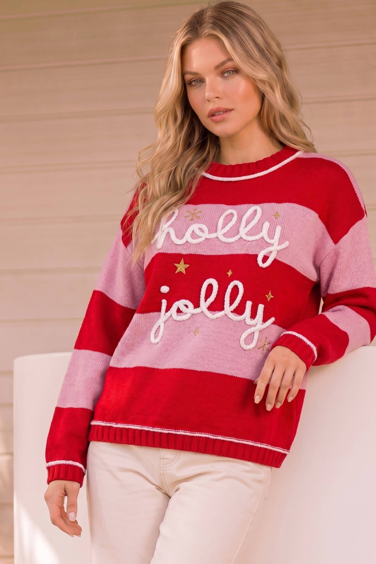 Holly Jolly Striped Sweater