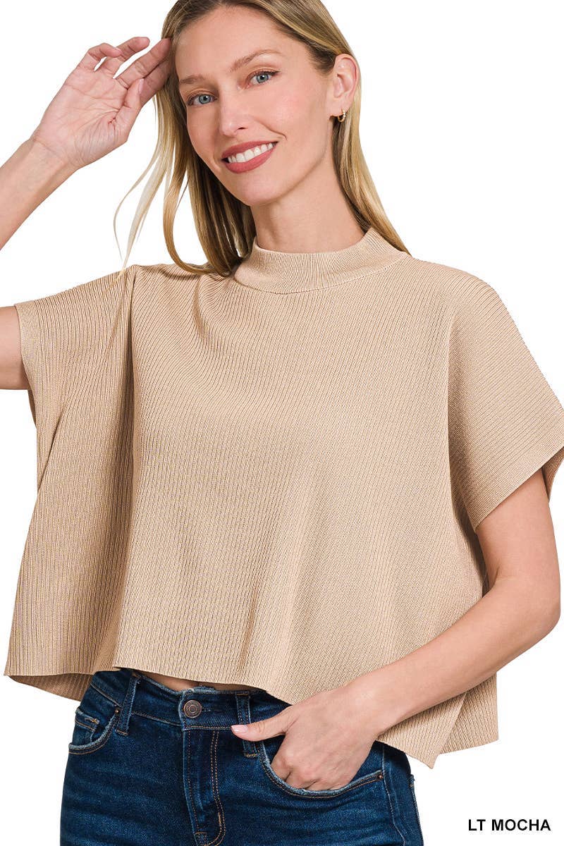 Mock Neck Top