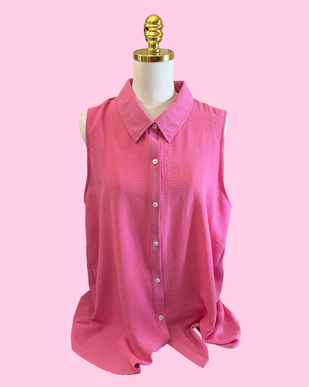 Button Down Woven Blouse