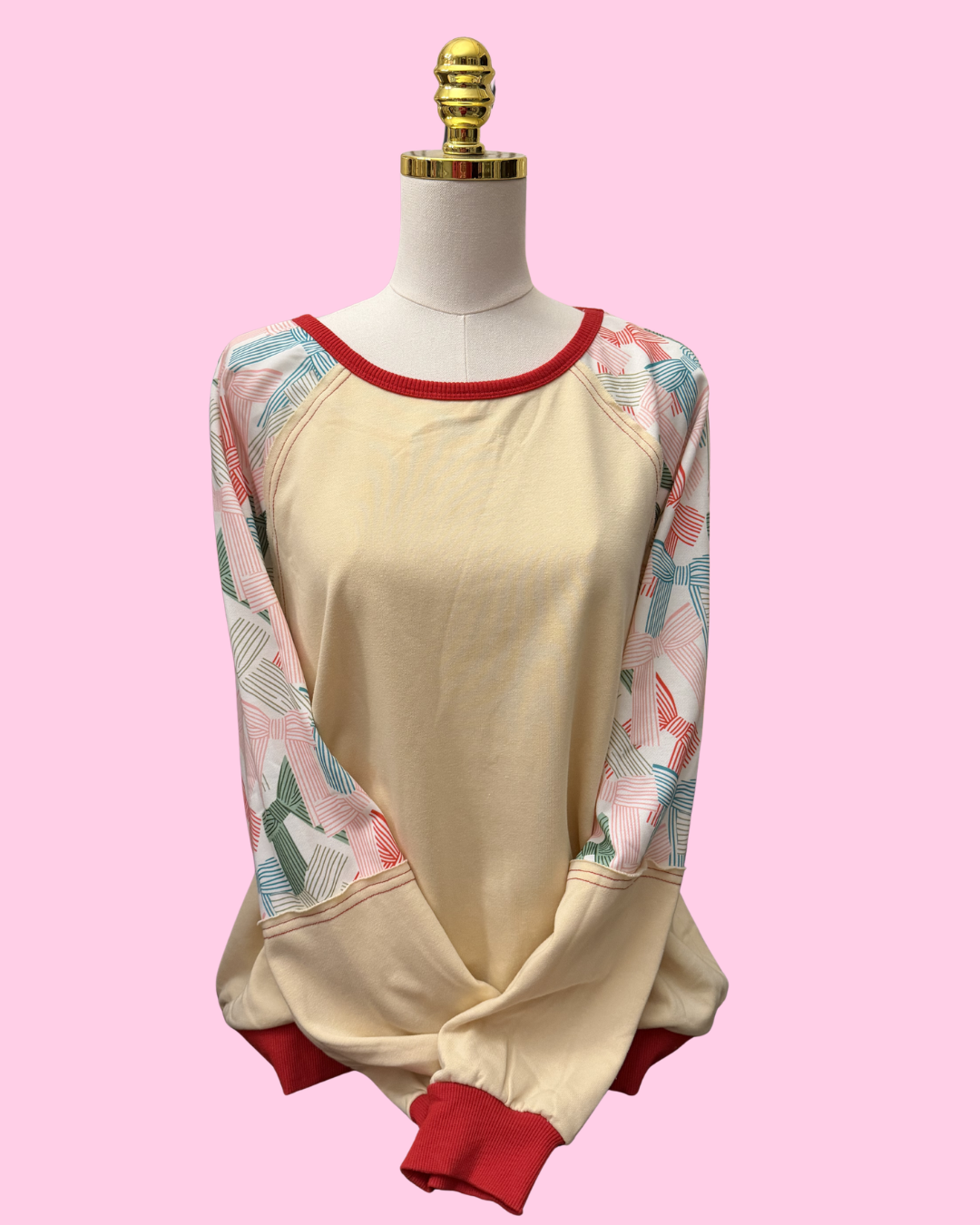 Bow Accent Long Sleeve