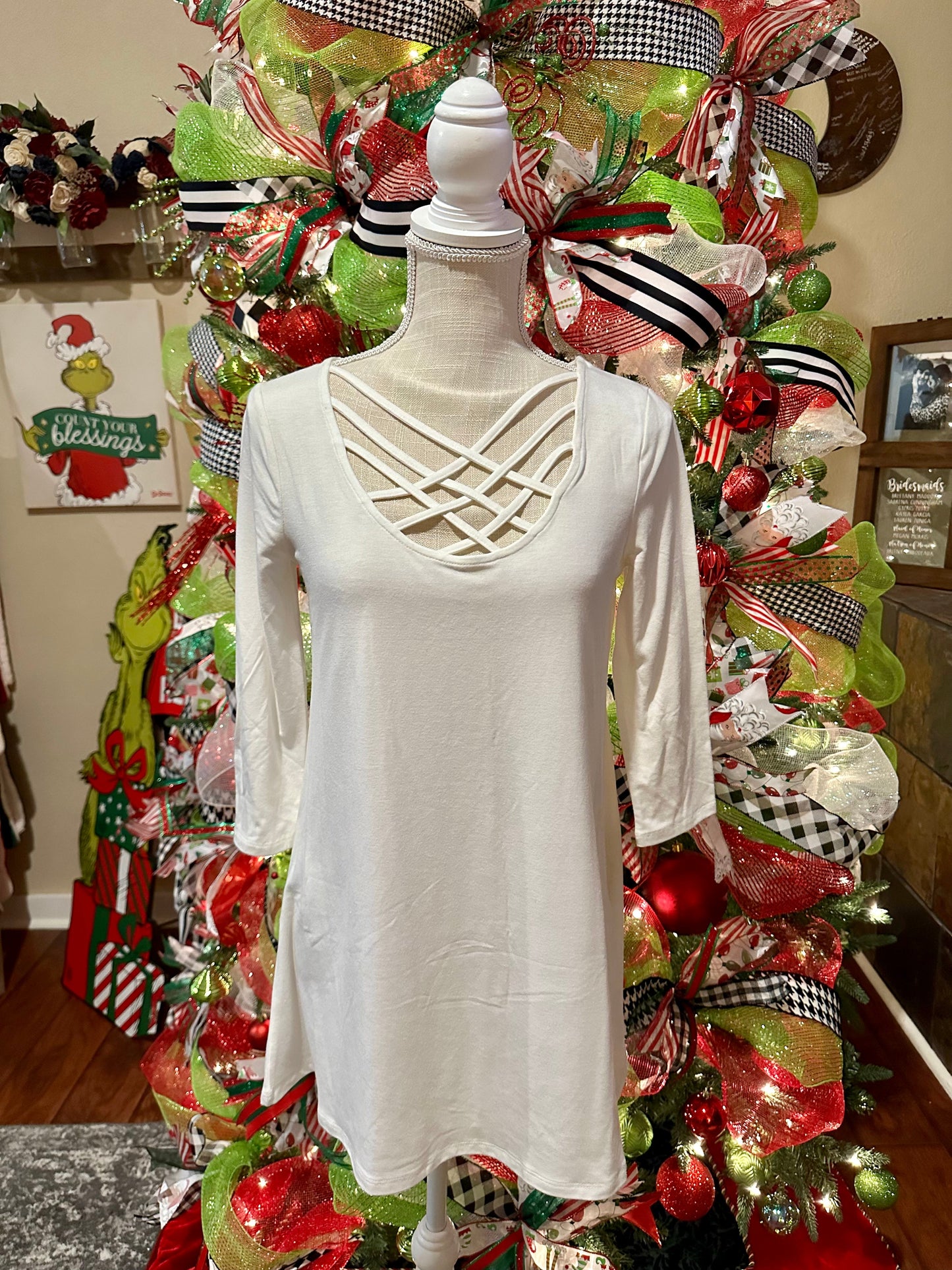 White Criss Cross Every Day Top - Updated