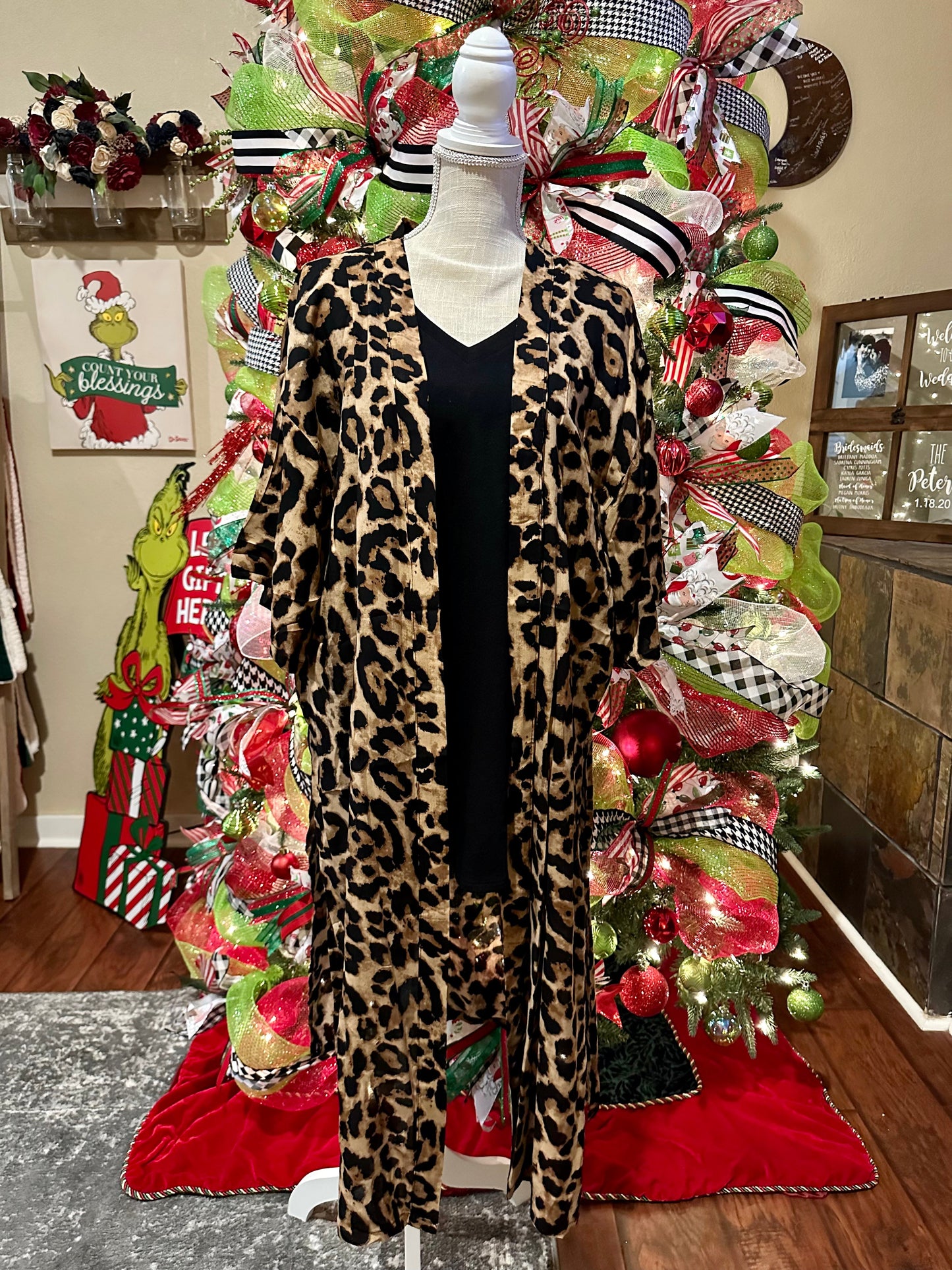 Leopard Long Kimono - Updated
