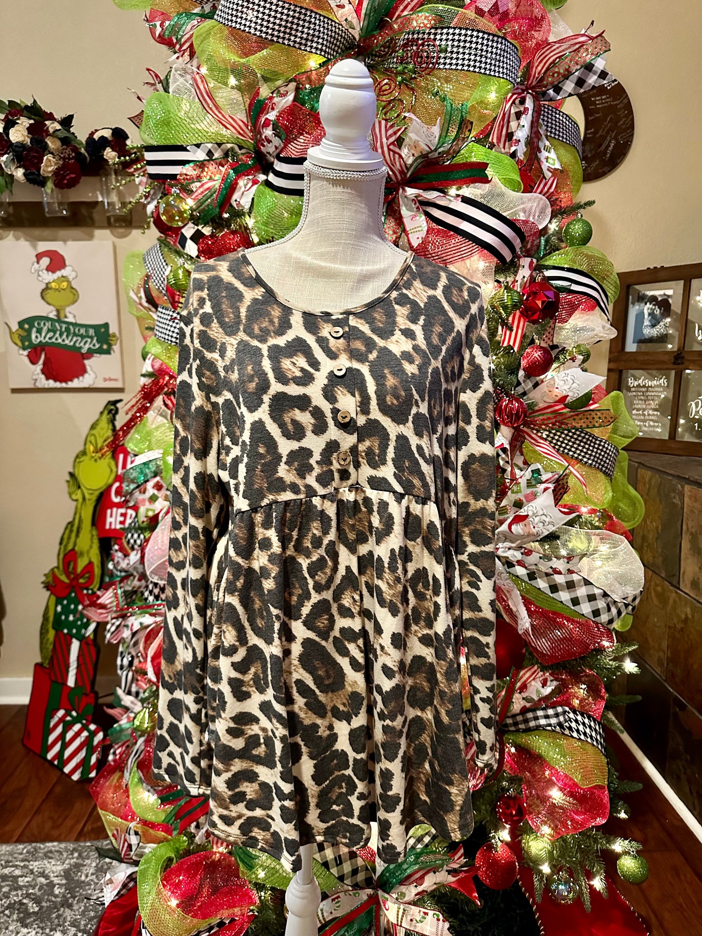 Leopard Baby Doll Top - Updated