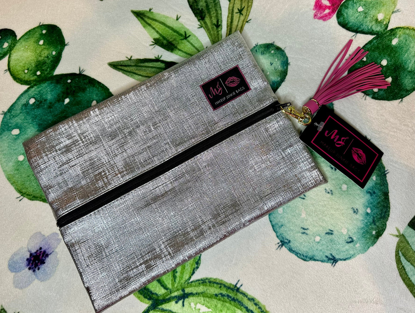 Silver Lining Makeup Junkie Bag