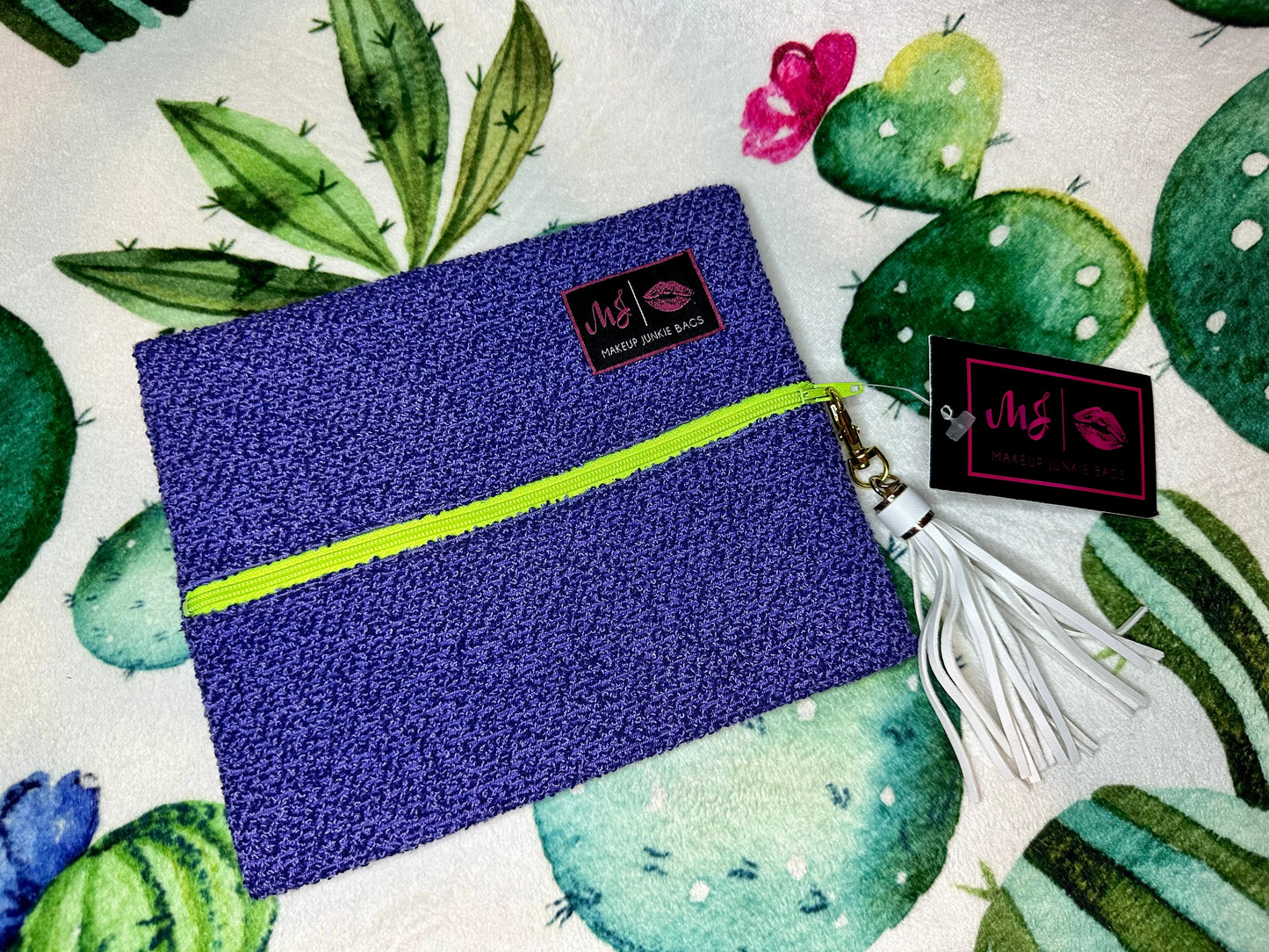 Crazy Purple Makeup Junkie Bag