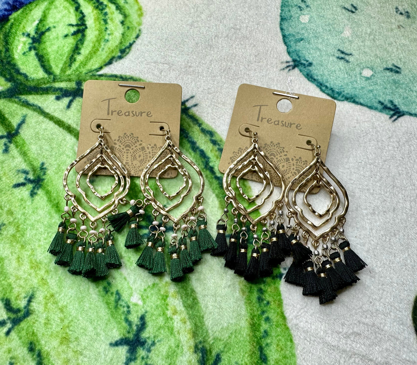 Gold Tassel Earrings