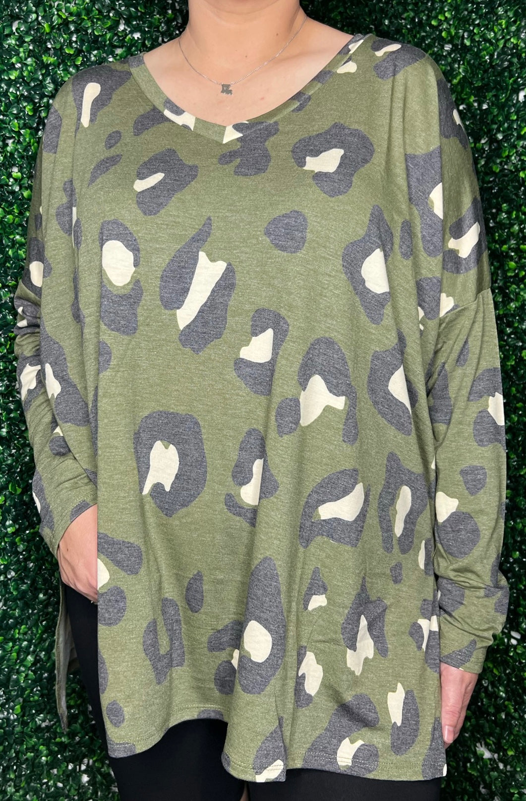 Dark Olive Wild Weekend Top - Updated